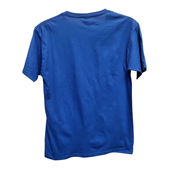 Kids Urban Air Adventure Park Blue and White Short Sleeve Tee - Size L - Picture 2 of 3